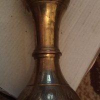 Стара бронзова ваза 24670, снимка 4 - Декорация за дома - 33996311