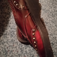  Обувки от кожа и метал N 37. Нови, снимка 4 - Маратонки - 36211246