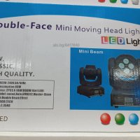 5 LED Moving Head Double - Диско ефект тип BEAM движеща се глава 5 LED, снимка 3 - Соларни лампи - 42552445