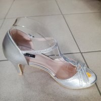 Дамски сандали сребърни , снимка 3 - Сандали - 33845899