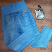 Дънки за бременни H&M Skinny Ankle Jeans High Rib Mama размер 46, снимка 4 - Дрехи за бременни - 41979144