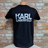 Нова мъжка тениска с дигитален печат Karl Lagerfeld С ГРЪБ, снимка 6 - Тениски - 42649273