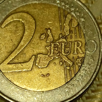 2 броя от 2 евро с буква S -на 6-та звезда от 2002.г., снимка 3 - Антикварни и старинни предмети - 44659656