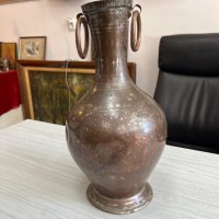 Автентична медна кана / ваза. №4479, снимка 1 - Антикварни и старинни предмети - 42012756