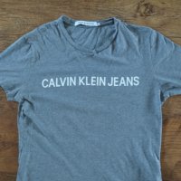 CALVIN KLEIN JEANS - страхотна мъжка тениска ХС, снимка 5 - Тениски - 41763676