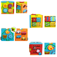 3974 Детско дървено образователно кубче – сортер, снимка 7 - Образователни игри - 44611966