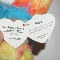 Лот от 4 Плюшени Играчки Beanie Boo's Yips Bloomy Stripes and Kale, снимка 5 - Плюшени играчки - 42509388
