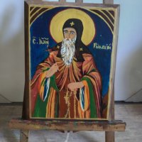 Икона на св.Иван Рилски, снимка 2 - Икони - 36775615
