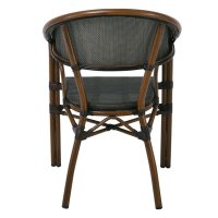 Стол трапезен Vegera Черен с кафеви крака, снимка 4 - Столове - 44295354