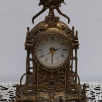 Бронзов настолен часовник за камина и бюро., снимка 1 - Антикварни и старинни предмети - 40379770