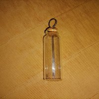 Старо стъклено шишенце за смазване, снимка 2 - Антикварни и старинни предмети - 44349873