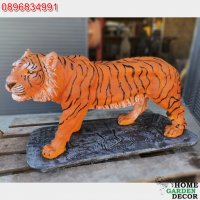 Бетонна статуя на тигър в реален размер, снимка 5 - Градински мебели, декорация  - 39085408