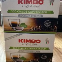 Кафе KIMBO хартиена доза БЕЗКОФЕИНОВО 100 ciaide compostable , снимка 1 - Други - 44388606