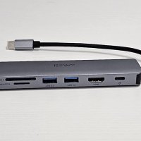 Нов USB C адаптер с 4K HDMI дисплей, 2 порта за данни USB-A 3.0 5Gbps, снимка 8 - Друга електроника - 41525777
