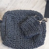 Дамска плетена чанта , снимка 1 - Чанти - 40367948
