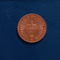 1/2 пени Великобритания 1982 , Кралица Елизабет II penny 1982 половин пени, снимка 3 - Нумизматика и бонистика - 44251670