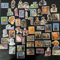 Водоустойчиви стикери 50х бр - Art/Изкуство/van Gogh/Художници/Рисунки, снимка 4 - Аксесоари и консумативи - 42238940