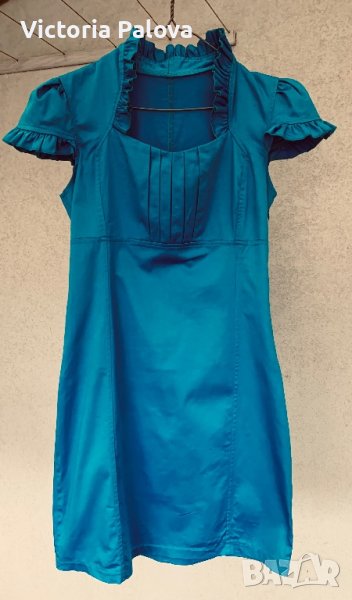 Красива рокля Италия памук с еластан, снимка 1