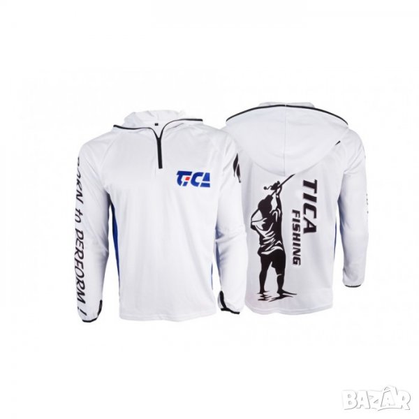 Суитшърт за риболов с УВ защита TICA 50+ UPF размер М, снимка 1