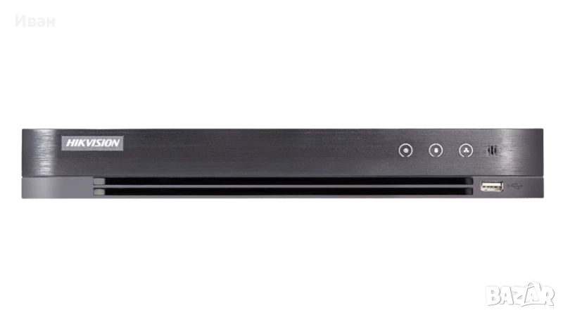 4-канален пентабриден HD-TVI/AHD/CVI/IP цифров видеорекордер HikVision DS-7204HUHI-K1/P, снимка 1