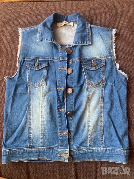 Дамско дънково елече, снимка 1