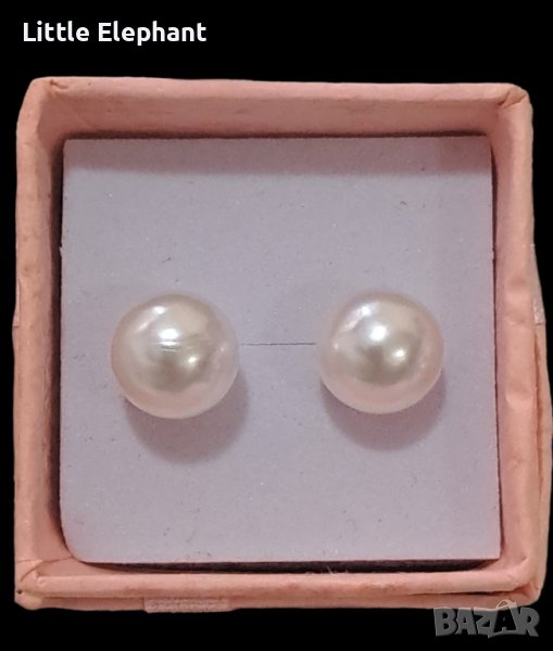 Outlet Sale Сребърни обеци перли/нови, снимка 1