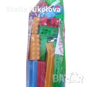 Конструктор с писта и камион, 83 едри части, снимка 1