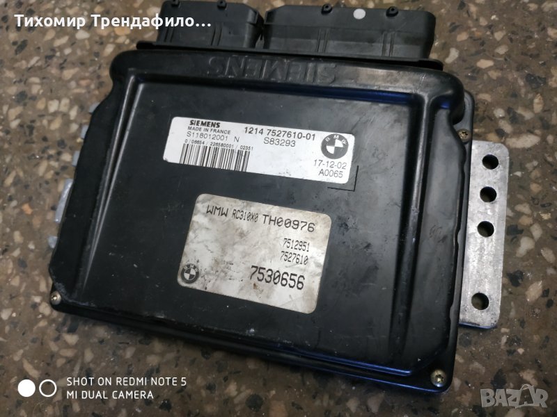 Компютър ECU MINI COOPER R53 1.6i 1214752761001 S118012001N , 12147527610-01, снимка 1