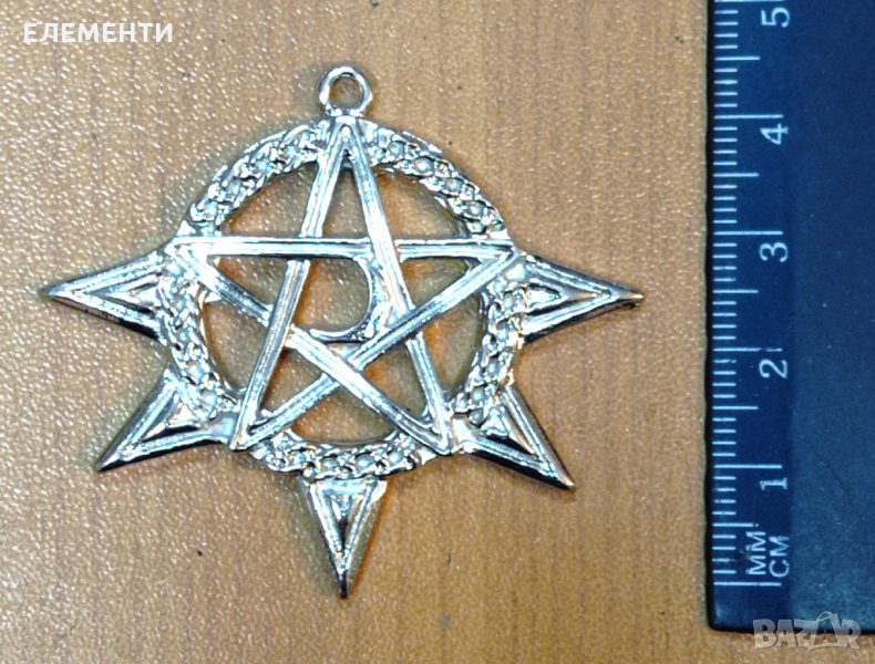 Метален Елемент - ПЕНТАГРАМ, снимка 1