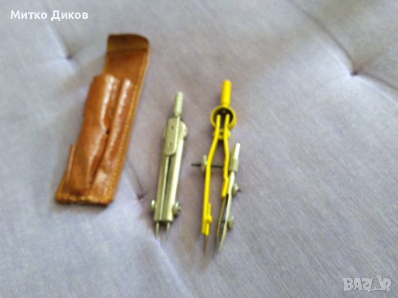 Калъвче естествена кожа с две пергелчета, снимка 1