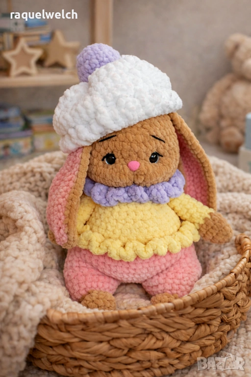 Ръчно Изплетено Зайче "Амигуруми", снимка 1