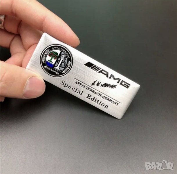 AMG лого емблема стикер Affalterbach Mercedes Special Edition 8X3cm цветен, снимка 1