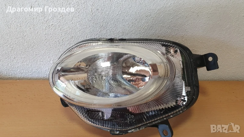 Оригинален ляв фар за дълги светлини с DRL и халоген за FIAT 500 / Фиат 500, снимка 1