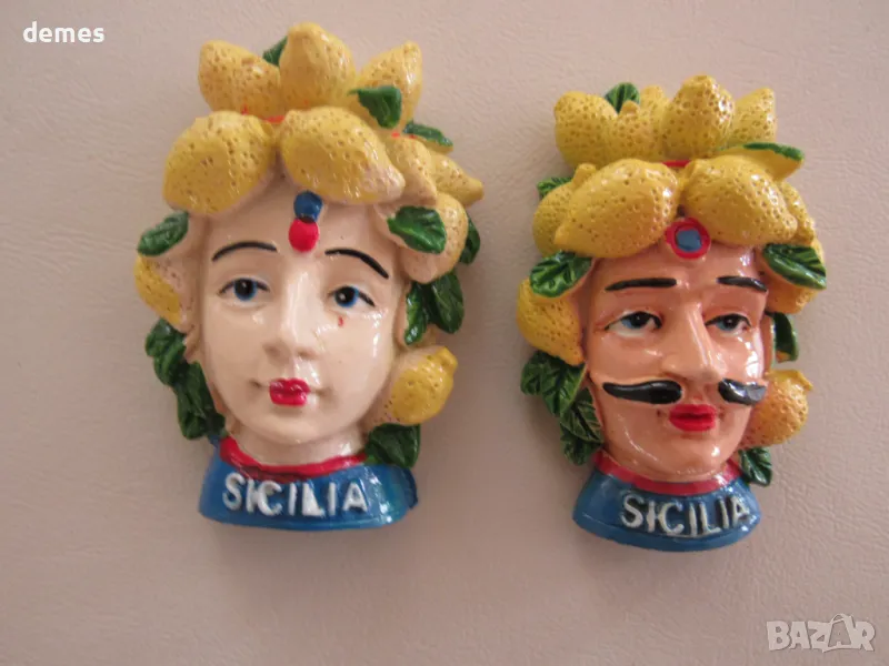 Сет от два броя магнити-мавър от Сицилия, Италия, снимка 1