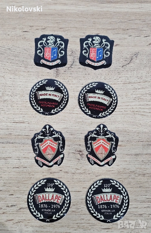 Емблеми за италиански акордеони, снимка 1