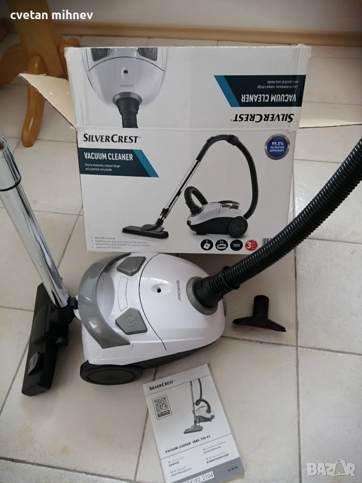 Продавам Прахосмукачка Silver Crest SBBK 700 A1, снимка 1