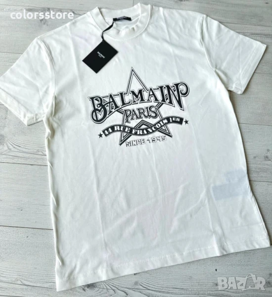 Мъжка бяла тениска Balmain/IM66n, снимка 1