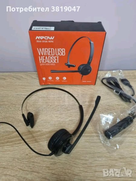 НОВА компютърна слушалка с микрофон , снимка 1
