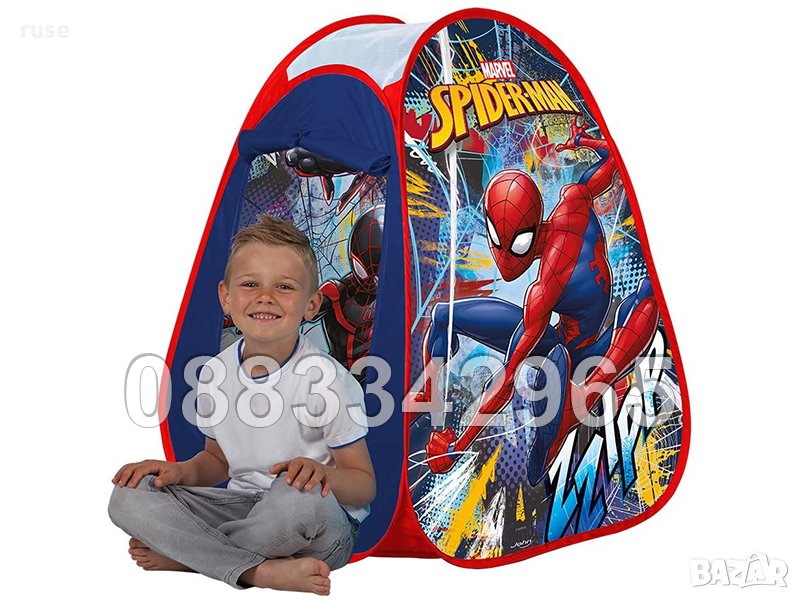 НОВИ! JOHN Палатка за игра - POP UP - Spiderman - Спайдърмен, снимка 1
