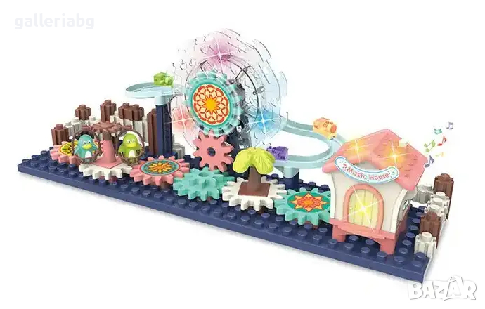 Механичен конструктор писта със зъбни колела, снимка 1