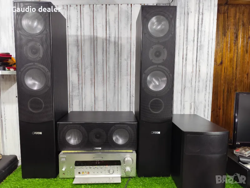 Подови Тонколони Canton Gle 470  + Ресийвър Sony STR db930 , снимка 1