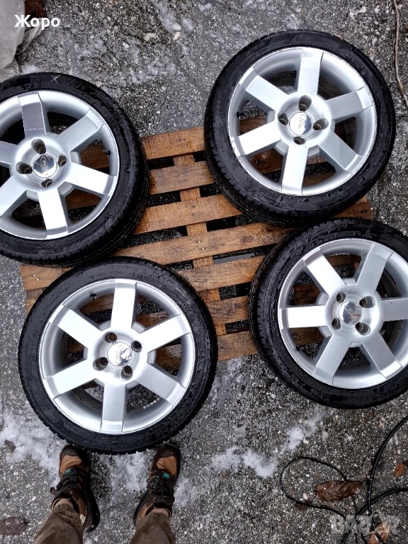 Алуминиеви джанти 16 цола със лятни гуми , снимка 1
