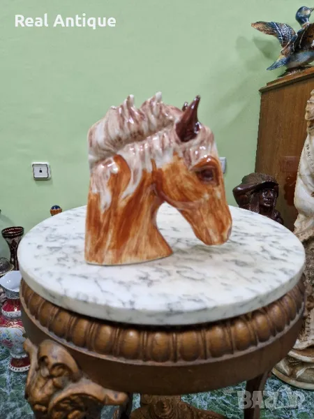 Уникална антикварна колекционерска порцеланова фигура статуетка , снимка 1