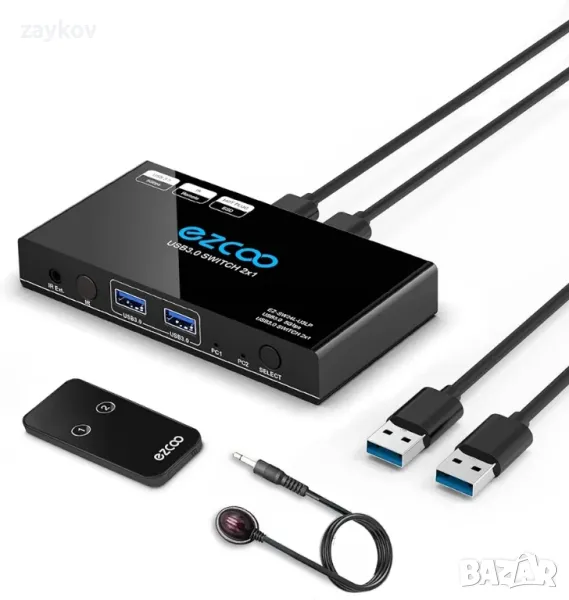 KVM Switch Hub за мишка, клавиатура, скенер, принтер

, снимка 1