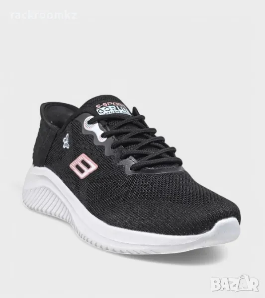 Дамски маратонки с мрежичка и лека подметка D2344-1 black, снимка 1