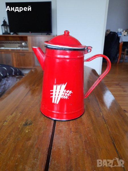 Стар емайлиран чайник #50, снимка 1