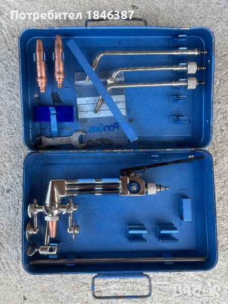 комплект за Газо-пламъчно рязане заваряване ОКСИЖЕН Резак PanGas Швейцария, снимка 1