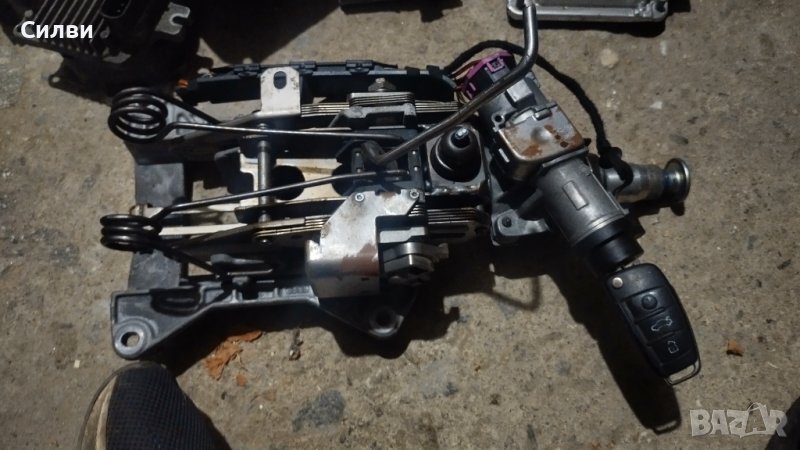 Кормилна конзола с контактен ключ за Ауди А4 Б7 от Audi A4 B7 сноп кабели, снимка 1