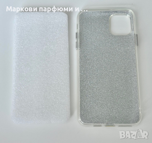 Калъф за iPhone 11 Pro Max, прозрачен кейс за iphone, чисто нов, с блестящ сребрист гръб, снимка 5 - Калъфи, кейсове - 44681384