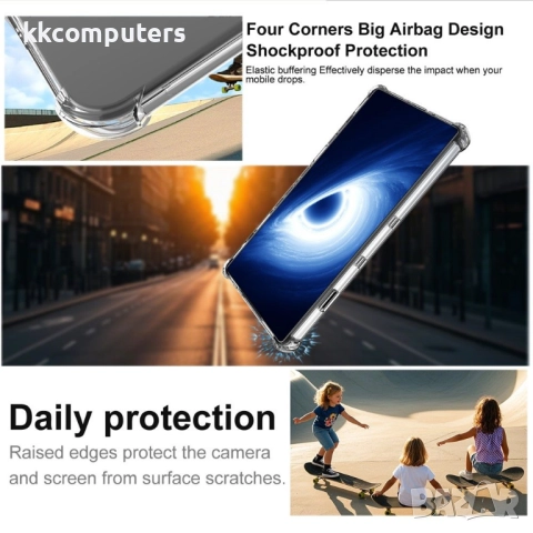 IMAK Удароустойчив TPU Калъф за ZTE nubia RedMagic 11 Pro 5G / 11 Pro+ 5G - Airbag технология, вкл. , снимка 3 - Резервни части за телефони - 52481522